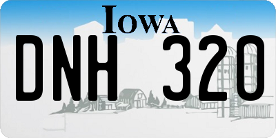 IA license plate DNH320