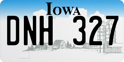 IA license plate DNH327