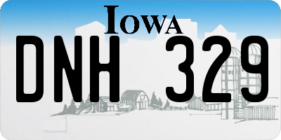 IA license plate DNH329