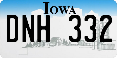 IA license plate DNH332