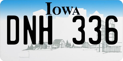 IA license plate DNH336