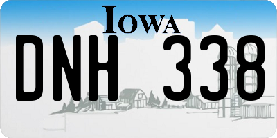 IA license plate DNH338