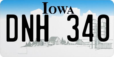 IA license plate DNH340