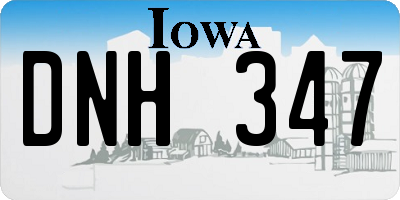 IA license plate DNH347