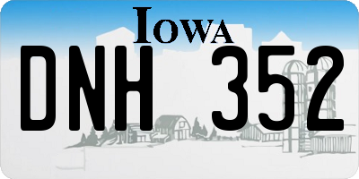 IA license plate DNH352