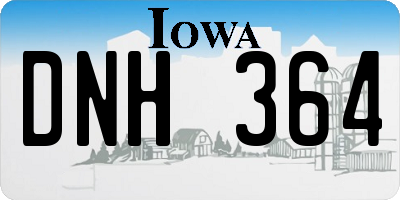 IA license plate DNH364