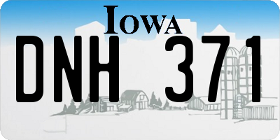 IA license plate DNH371
