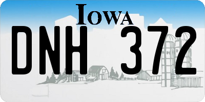 IA license plate DNH372