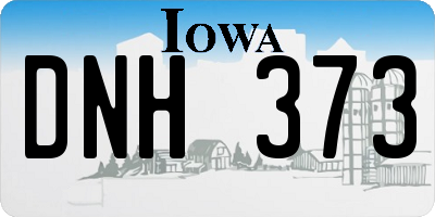 IA license plate DNH373