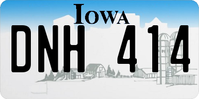 IA license plate DNH414