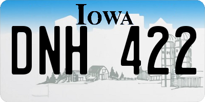 IA license plate DNH422