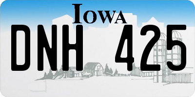 IA license plate DNH425