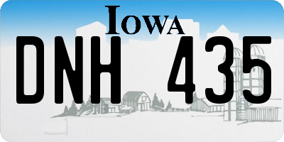IA license plate DNH435
