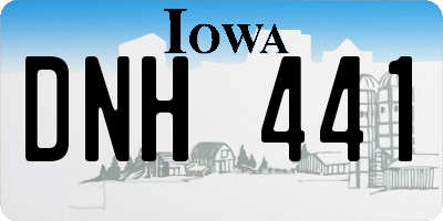 IA license plate DNH441