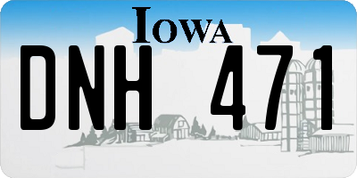 IA license plate DNH471