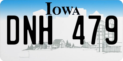 IA license plate DNH479