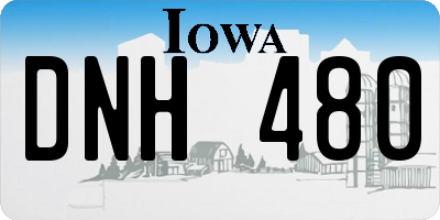 IA license plate DNH480