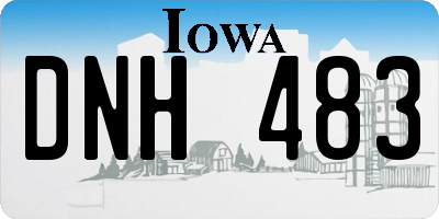 IA license plate DNH483