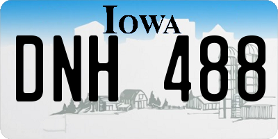 IA license plate DNH488