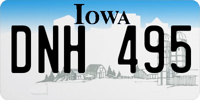 IA license plate DNH495