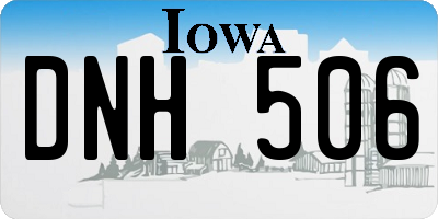 IA license plate DNH506