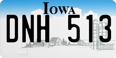 IA license plate DNH513