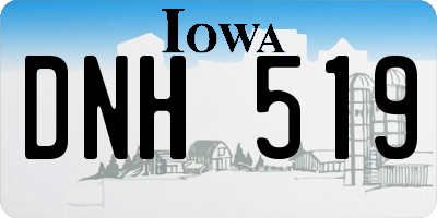 IA license plate DNH519