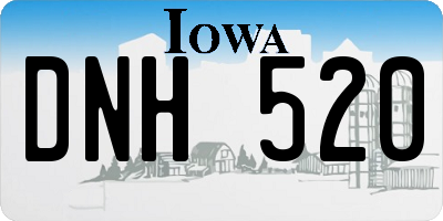 IA license plate DNH520