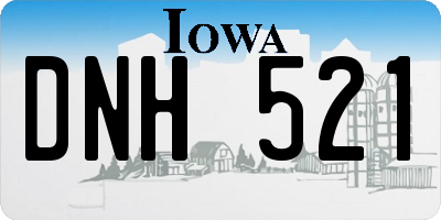 IA license plate DNH521