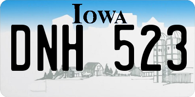 IA license plate DNH523