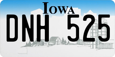 IA license plate DNH525