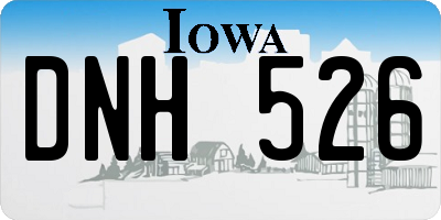 IA license plate DNH526