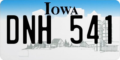 IA license plate DNH541