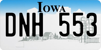 IA license plate DNH553