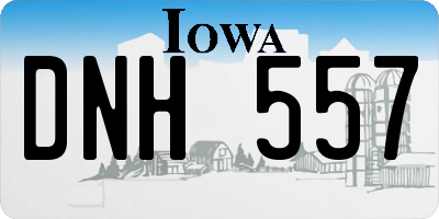 IA license plate DNH557