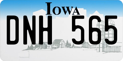 IA license plate DNH565
