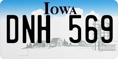 IA license plate DNH569
