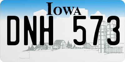 IA license plate DNH573