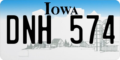 IA license plate DNH574