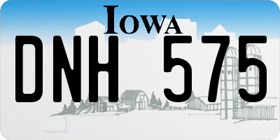 IA license plate DNH575