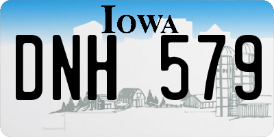 IA license plate DNH579