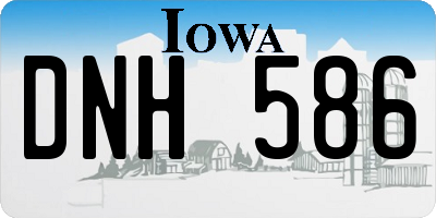 IA license plate DNH586