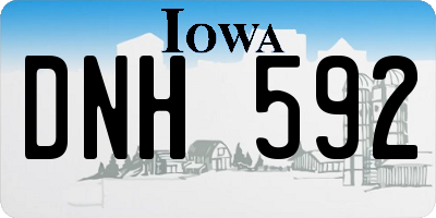IA license plate DNH592
