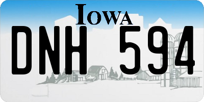 IA license plate DNH594
