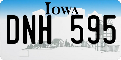 IA license plate DNH595
