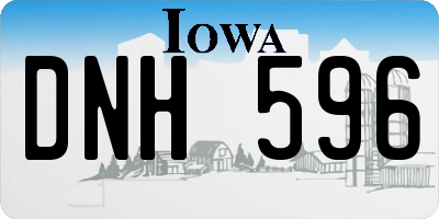 IA license plate DNH596