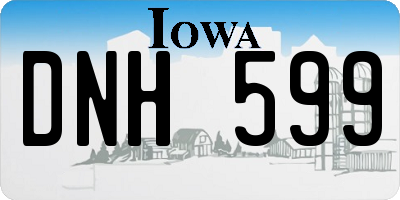 IA license plate DNH599
