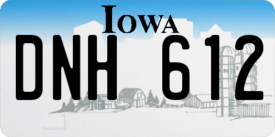 IA license plate DNH612