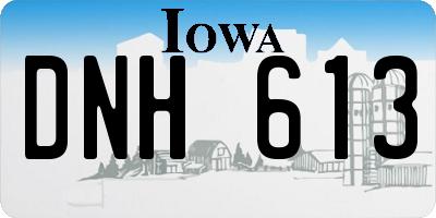 IA license plate DNH613