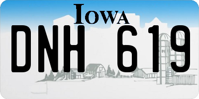 IA license plate DNH619